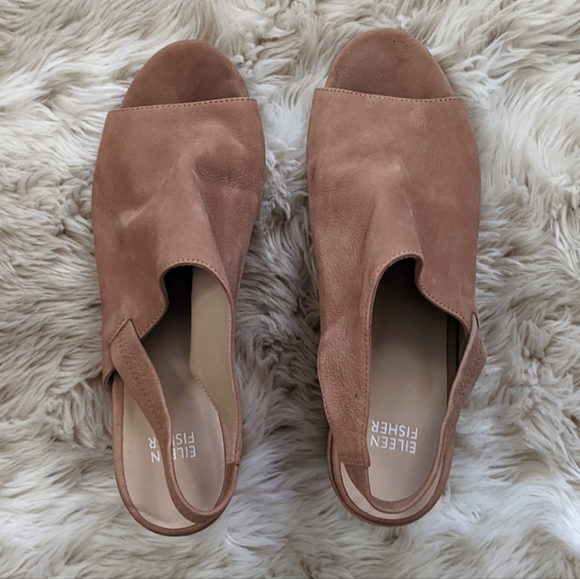 Eileen Fisher Leigh Nubuck Slingback - Picture 7 of 11